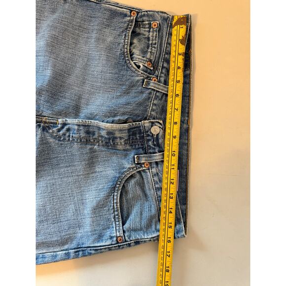 Levi’s 501 3 Palms Printed Cuff Cropped Women’s Jeans - size 32 - Picture 7 of 9